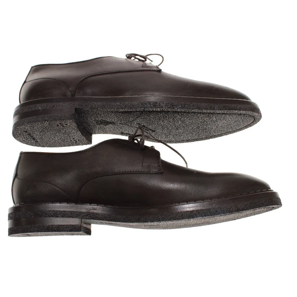 Di Bianco NWD Derby Dress Shoes Size 10 US in Dark Brown Leather Made in Italy